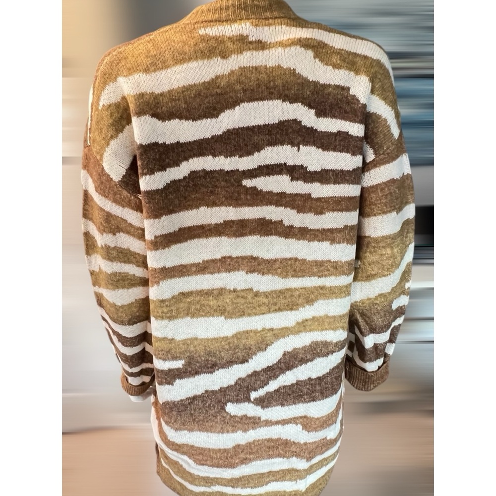 MYSTREE  Beautiful open front animal print cardigan S M L - Picture 6 of 8